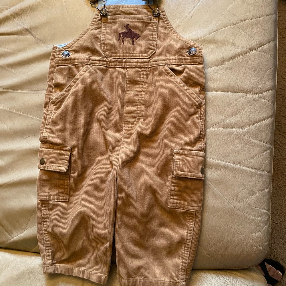 Heartstrings corduroy overalls - size 12 months